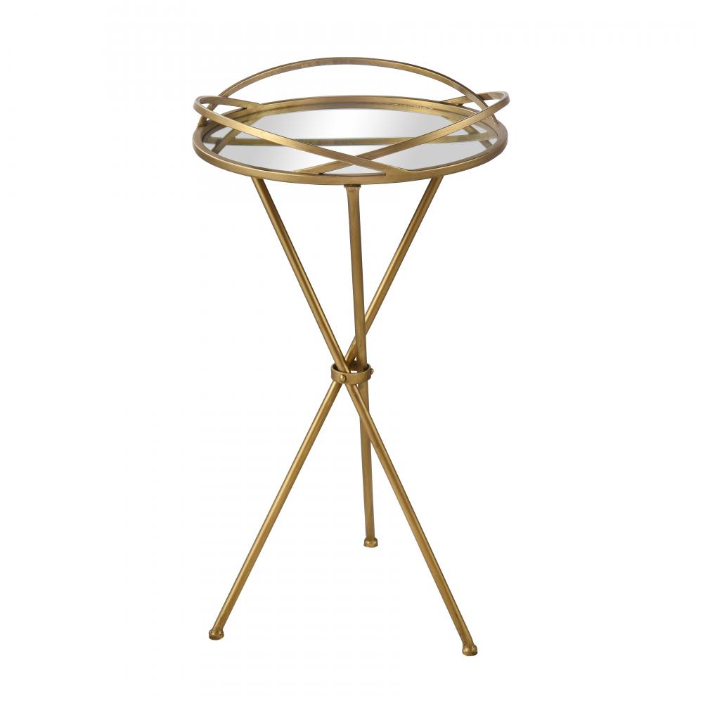 Nasso Accent Table - Brass