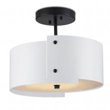 Currey 9000-0982 - Ritsu White Semi-Flush Mount