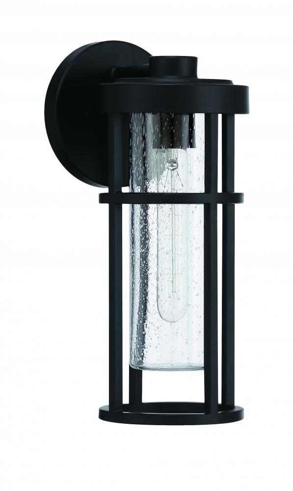 Encompass 1 Light Small Outdoor Wall Lantern in Midnight