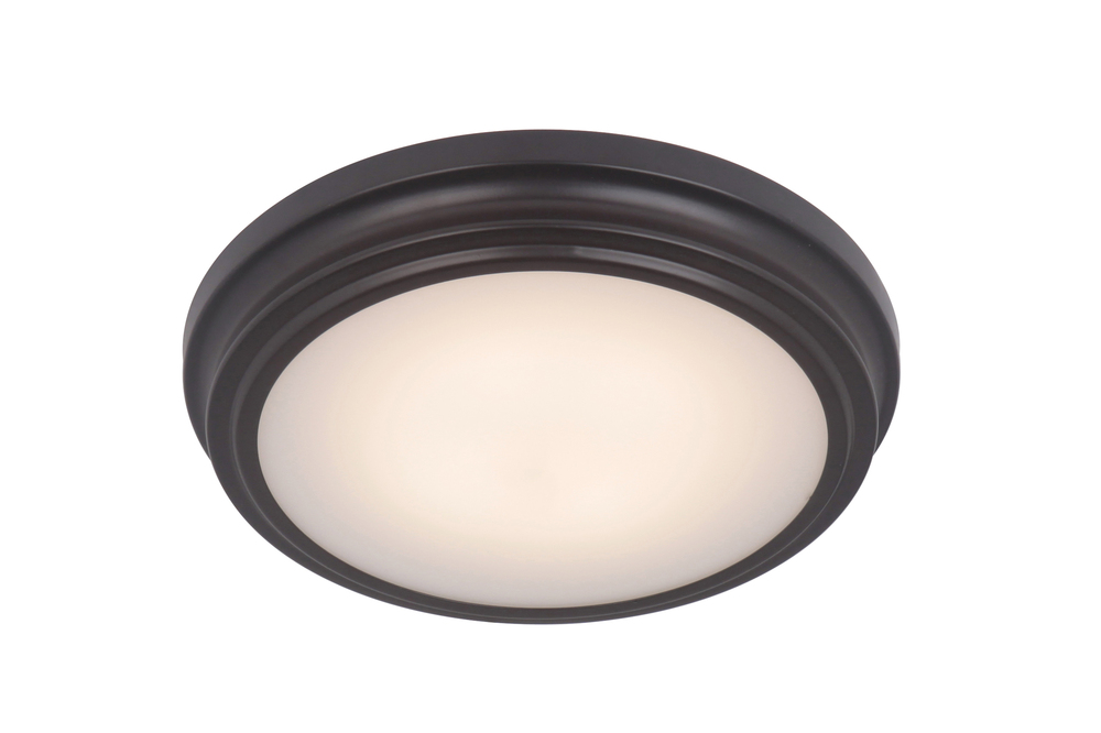 X66 Series 1 Light 9" LED Flushmount in Oiled Bronze