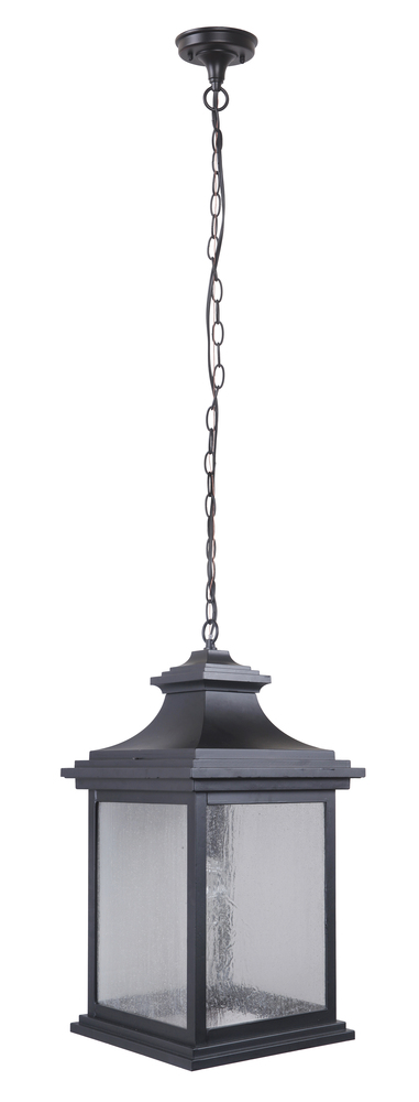 Gentry 1 Light Medium Outdoor Pendant in Midnight