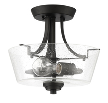 Craftmade 41952-ESP-CS - Grace 2 Light Convertible Semi Flush in Espresso (Clear Seeded Glass)