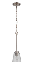 Craftmade 50291-BNK - Tyler 1 Light Mini Pendant in Brushed Polished Nickel