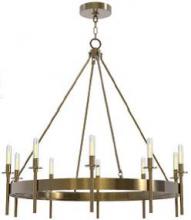 Craftmade 54312-SB - Larrson 12 Light Chandelier in Satin Brass