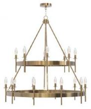 Craftmade 54318-SB - Larrson 18 Light Chandelier in Satin Brass