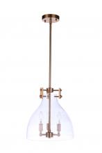 Craftmade 55893-SB - Chardonnay 3 Light Pendant in Satin Brass