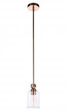 Craftmade 56491-SB - Romero 1 Light Mini Pendant in Satin Brass