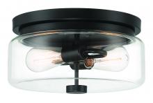 Craftmade ZA5337-MN - Bennet 2 Light Outdoor Flushmount in Midnight