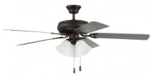 Craftmade DCF52ESP5C3W - 52" Decorator's Choice 3 Light in Espresso w/ Walnut/Espresso Blades