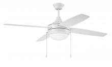 Craftmade EPHA52W4 - 52" Phaze Energy Star 4 in White w/ White Blades