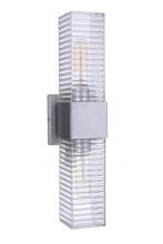 Craftmade ZA4500-SA - Ridge 18" 2 Light Outdoor Wall Sconce in Satin Aluminum