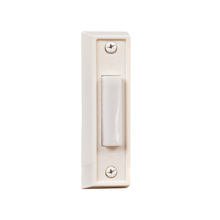 Craftmade BS6-W - Surface Mount Rectangle Lighted Push Button in White