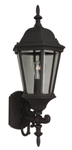 Craftmade Z250-TB - Straight Glass Cast 1 Light Medium Outdoor Wall Lantern in Textured Black