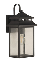 Craftmade ZA3104-TB - Crossbend 1 Light Small Outdoor Wall Lantern in Textured Black