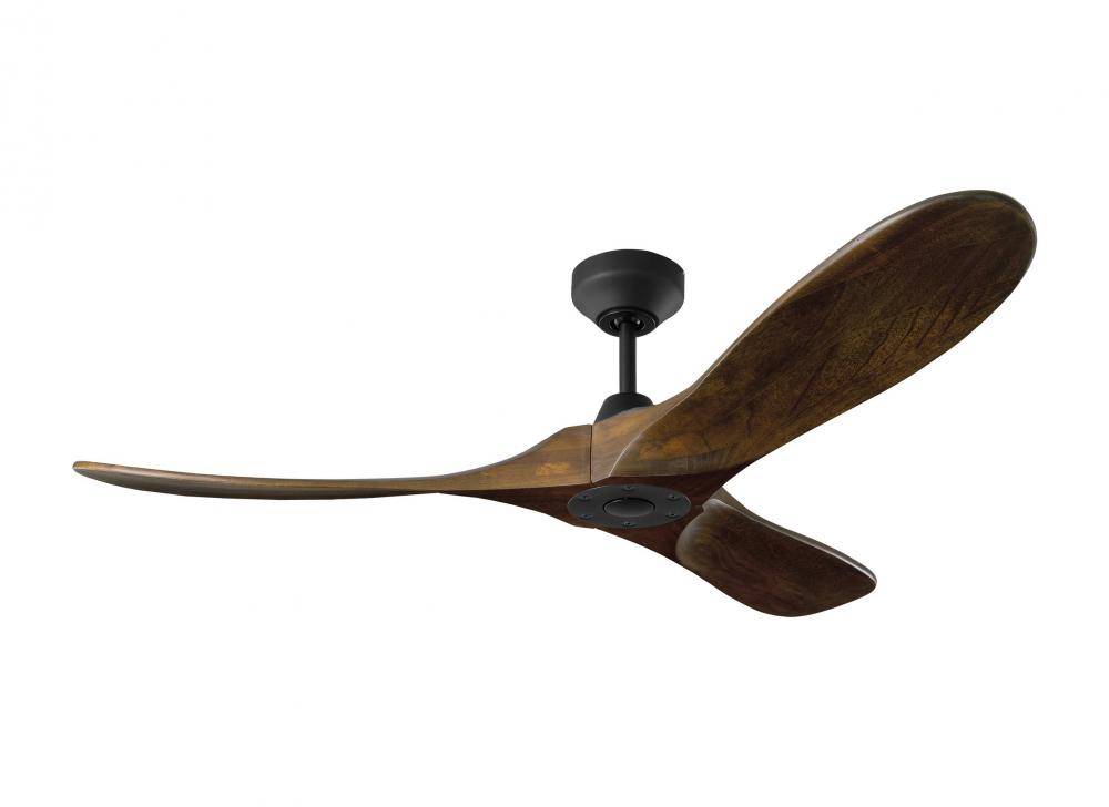 Maverick Smart 52 Ceiling Fan in Matte Black with Dark Walnut Blades